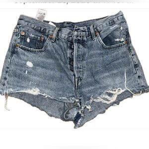 Levi's Women's 501 Original Jean Shorts - Light Blue